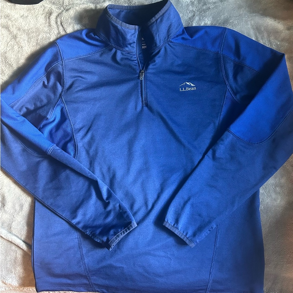 Blue L.L. Bean Zip Up